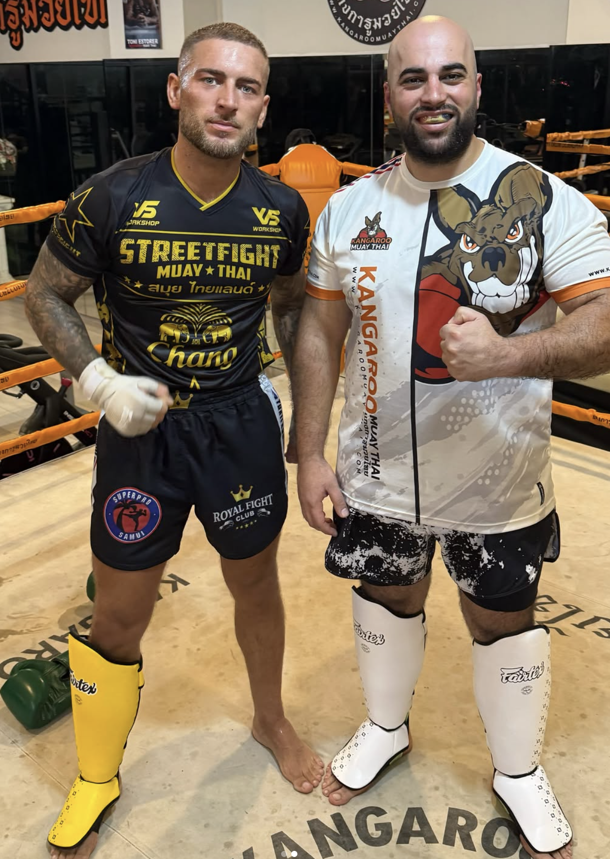 Rebar Maref na een training in de ring